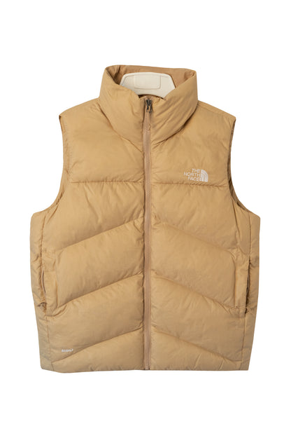 The North Face 550 Women's Stylish Down Vest Beige/Cream New