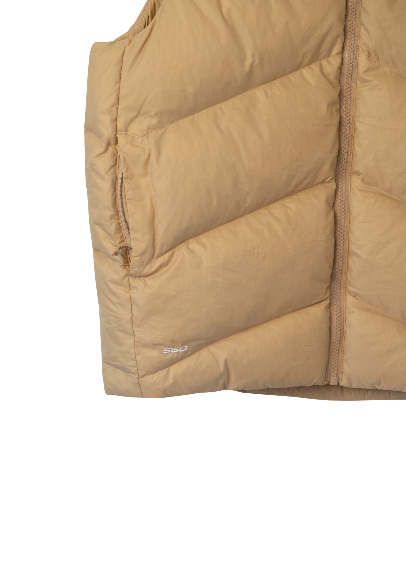 The North Face 550 Women's Stylish Down Vest Beige/Cream New